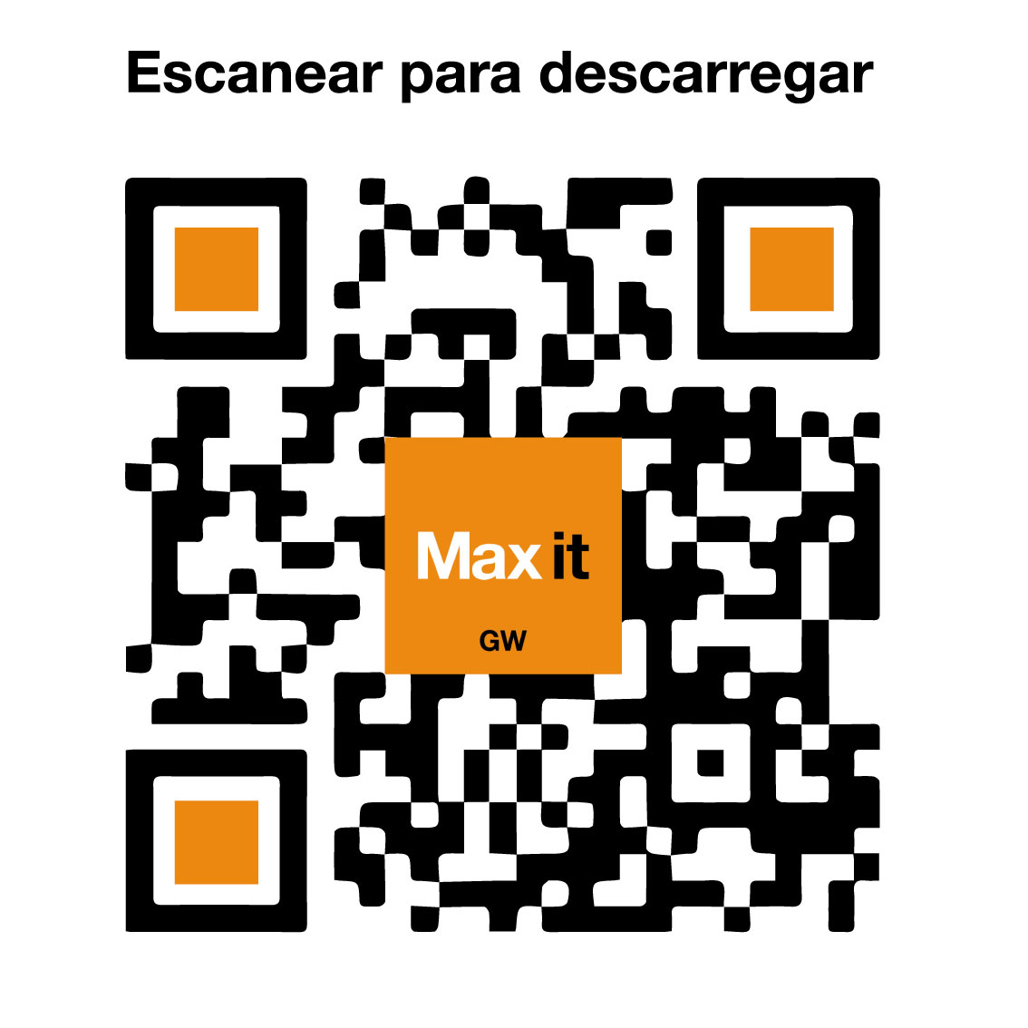 QR code Max it pour Play Google